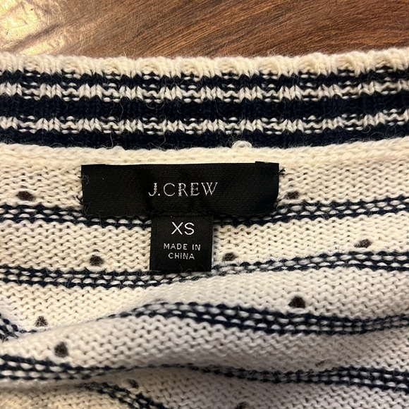 J. Crew Wool and Alpaca Blend Lightweight Horizontal Stripe Sweater, Sz. XS. - Picture 7 of 13